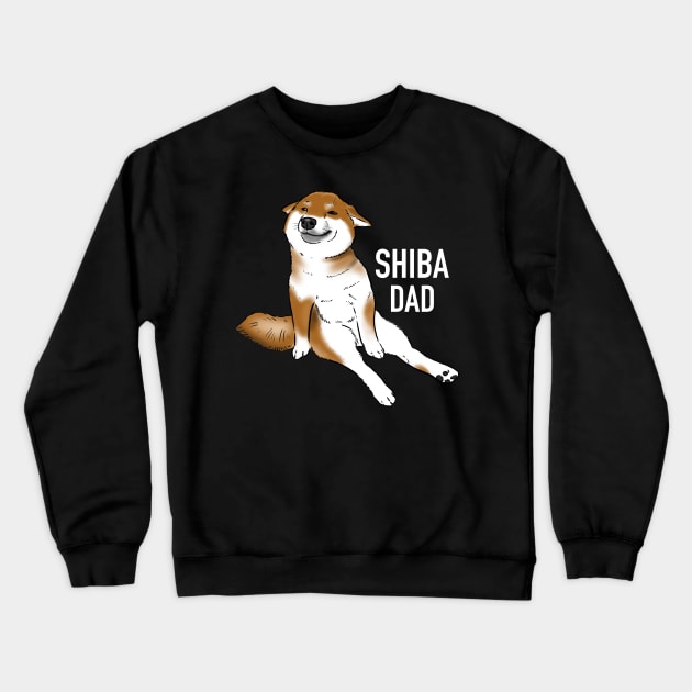 Shiba Inu Dad, Shiba Dad, Shiba Lovers Crewneck Sweatshirt by sockdogs